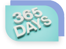 365 Days spelled out in numbers and letters.